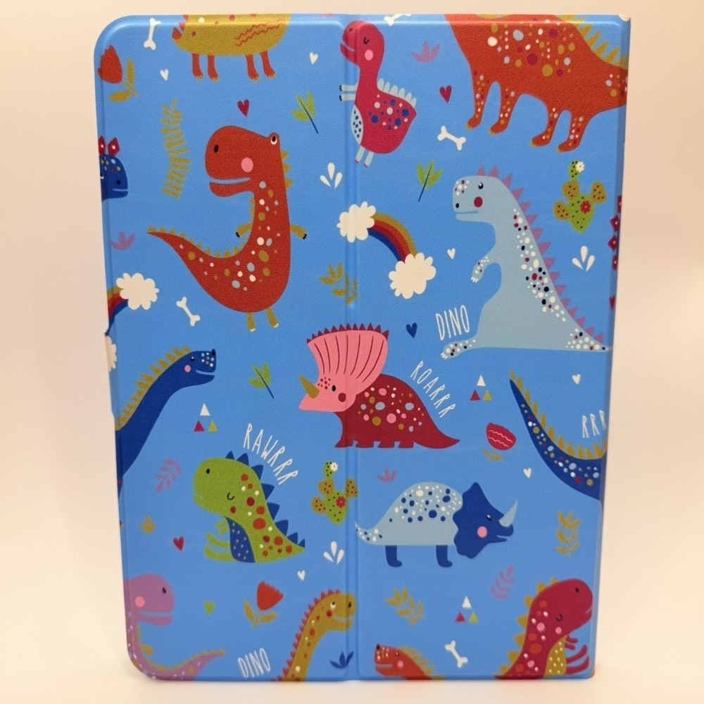 Heyday Kids Universal Tablet Case 7-11 in Blue Dinosaur Print Folio Stand New